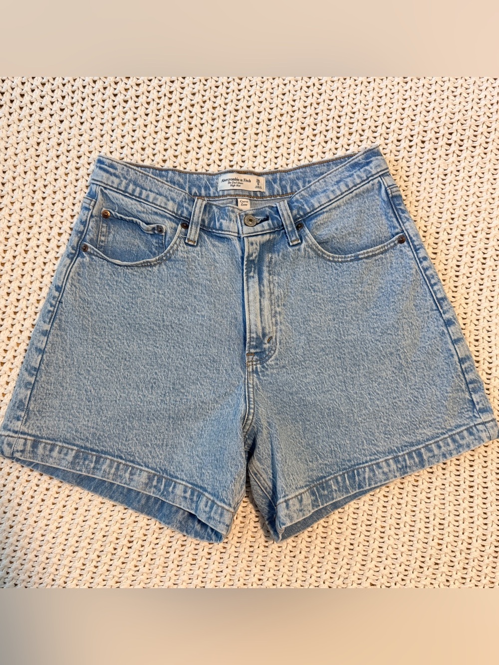 Abercrombie Curve Love High Rise Dad Shorts